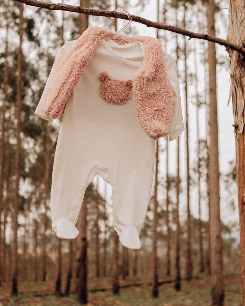 Grenouillère ourson et gilet doux